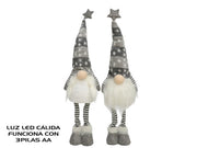 Xhuxh dekorues me floke bore, 65 cm, me ndricim, 2 dizajne