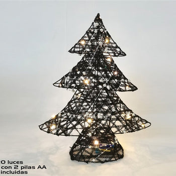 Peme Krishlindjesh Black 35 cm, ,me 20 drita LED