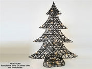 Peme Krishlindjesh Black me 40 drita Led, 60 cm