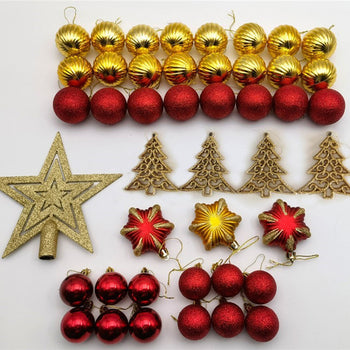 Set dekorativ per pemen e Krishlindjeve, 44 cope