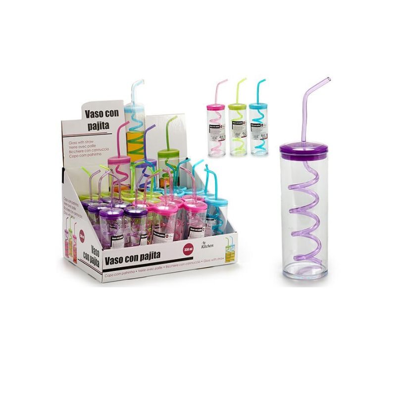 Gote plastike uji me pipë 330ml
