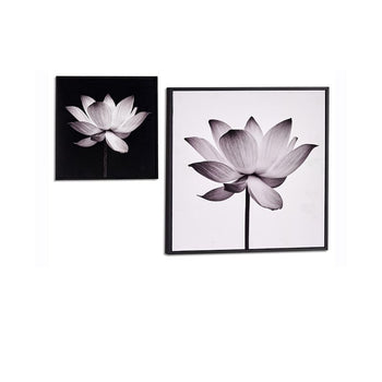 Pikture lule te ndryshme me kornize te zeze 31x31 cm