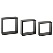 Rafte kubike muri L, set 3pcs / 3 ngjyra
