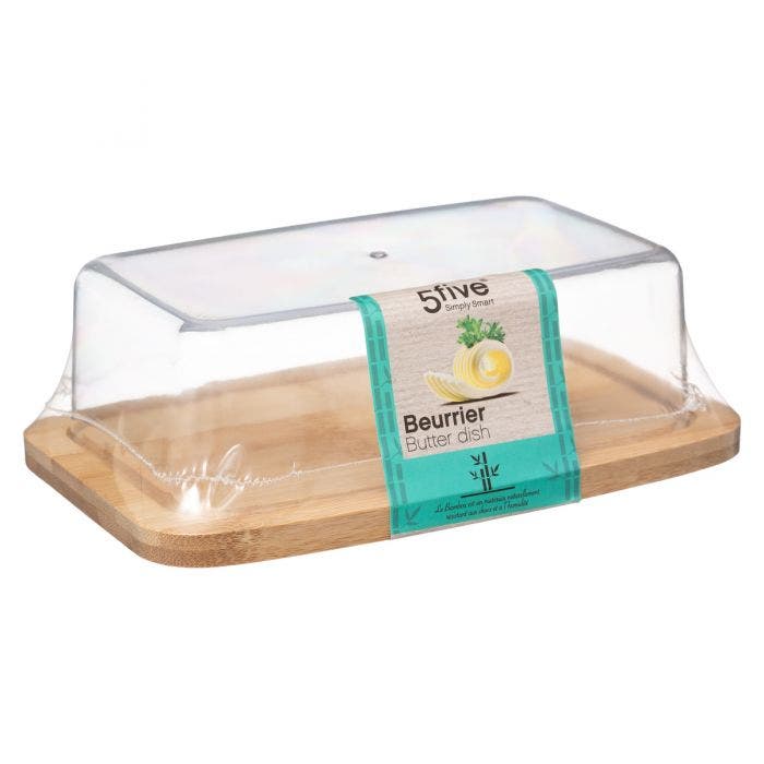 Tas qelqi per mbajtjen e gjalpit me kapak Bamboo