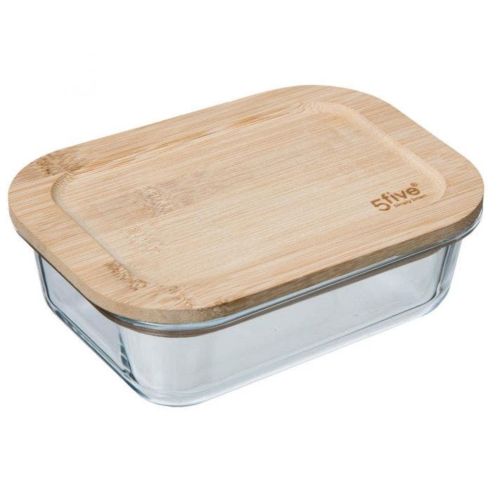 Tas qelqi me kapak Bamboo,560ml