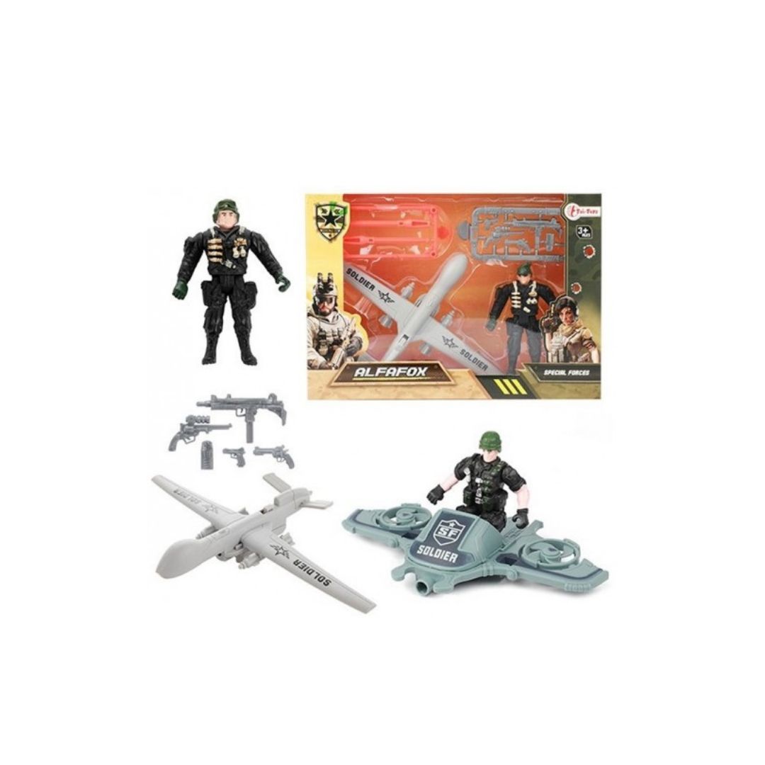 Set dron + figura ALFABOX