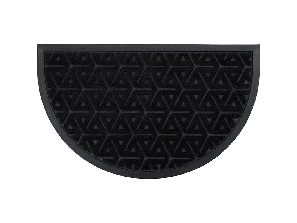 Tapet WILSON në formë gjysëm-hëne, 45 x 75cm, Black