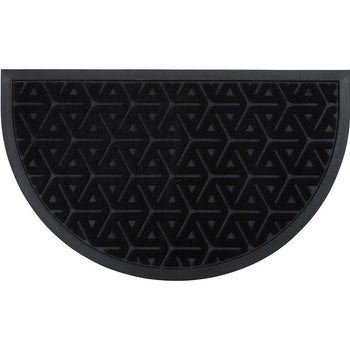 Tapet WILSON në formë gjysëm-hëne, 45 x 75cm, Black
